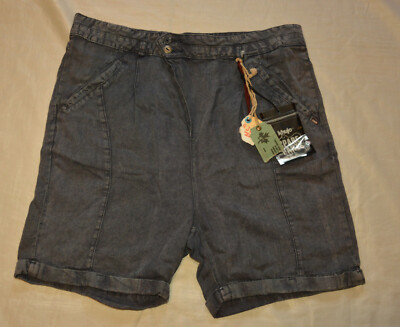 Khujo Mackay 30% Linen Harem Shorts W25 XS 34 NEW