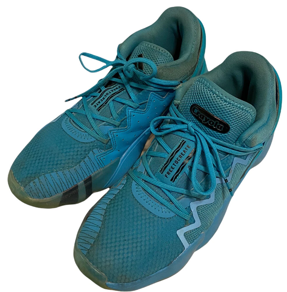 Adidas x Crayola Signal Cyan Sneakers D.O.N Issue 2 J FW8752 Mens 4.5 Womens 5.5 Buy Crayola x adidas D.O.N. Issue #2 J  main image 3