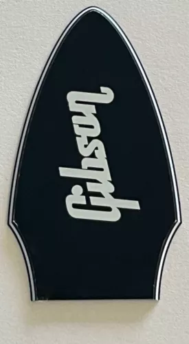 Guitar Parts Guitar Pickguard For Gibson Flying V Truss Rod Cover 3 ply Black