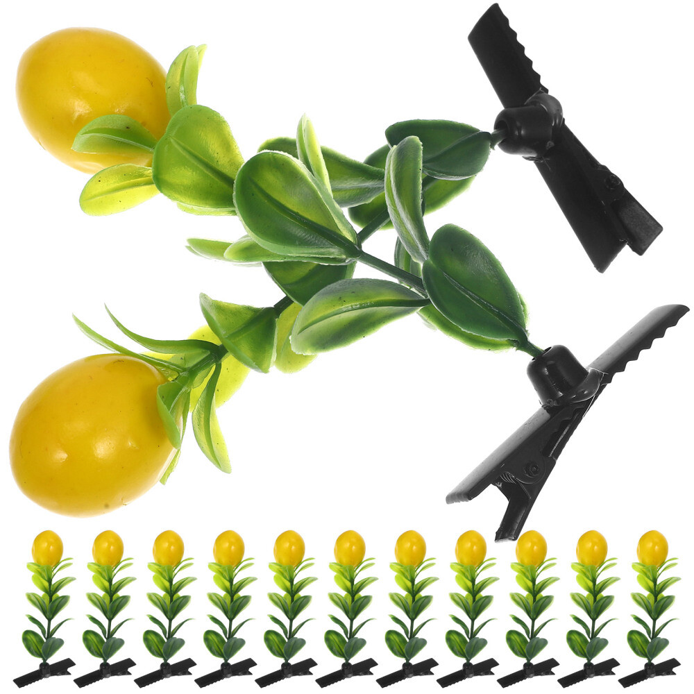 30pcs Hair Clips Lemon Hair Clips Headwear Girls Party Dress Up Hair