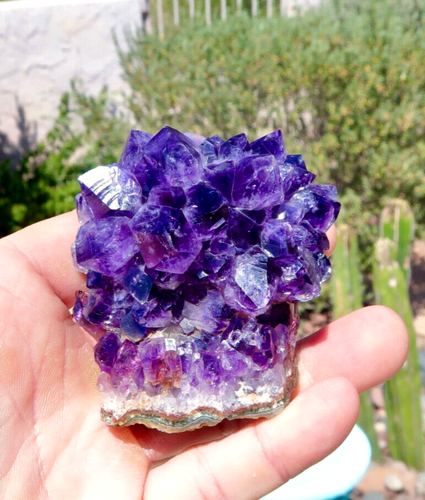 BEAUTIFUL AAAAA URUGUAY PURPLE AMETHYST ROSETTE MINERAL *COLLECTORS SPECIMEN* - Picture 6 of 18