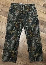 Vintage Carhartt Realtree Hardwood Camo 40x32 Dungaree Fit Carpenter Pants B158