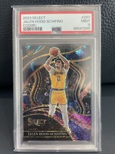 ~Jalen Hood-Schifino~ RC 2023 Panini Select Courtside Cosmic Prizm #297 PSA 9