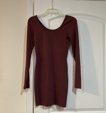 Forever 21 Bodycon Dress Size XS rose/pink Long Sleeve