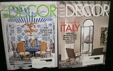 LOT OF 2 ELLE DECOR MAGAZINES APR 2020 - A FRESH START & MAY 2020  LOVE OF ITALY