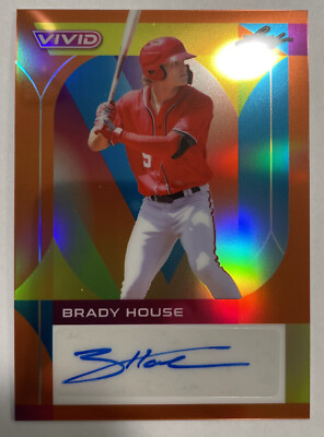 Brady House 2022 Leaf Vivid Baseball Auto #d 10/10