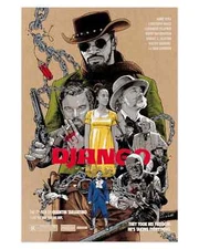 Wondercon 2023 DjangoUnchained Movie Poster Screen Print Art 24x36 SIGNED Mondo