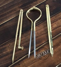 Vintage 3er-Set Zeichengeometrie Proportional Zirkel Teiler Messzirkel