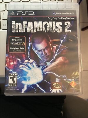 Infamous 2 (PS3) Sony, Disc, Booklet, Case Pre-Owned {CG-X,P-B1}