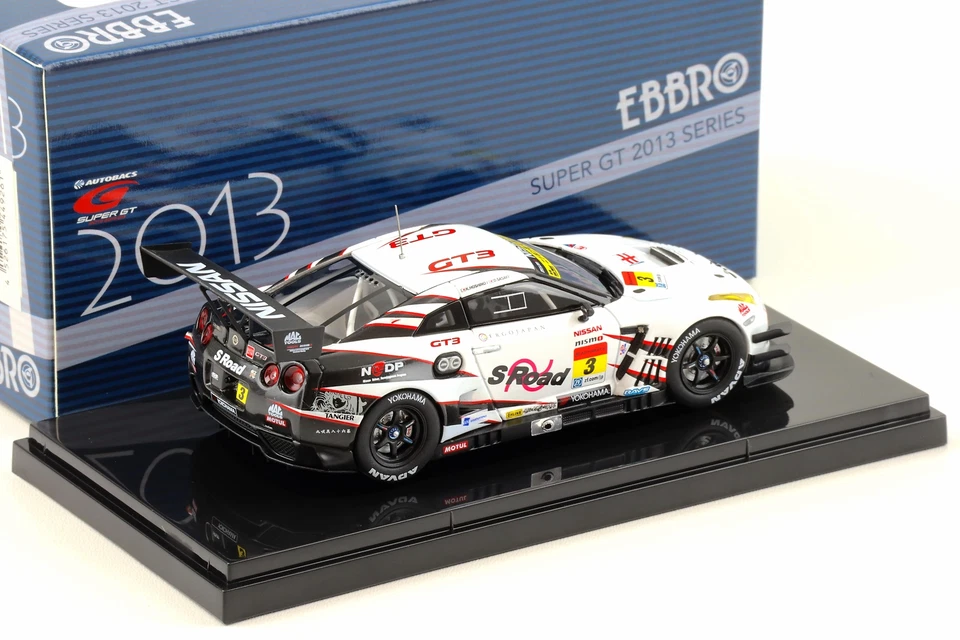1:43 Ebbro Nissan GT-R R35 Super GT300 S Road NDDP GT-R 2013 #3 Hoshino/ Sasaki - Immagine 2 di 3
