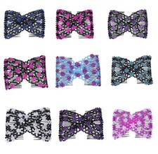 8PCS Double Rose Comb Hair Clips Elastic Hair Holder for Women