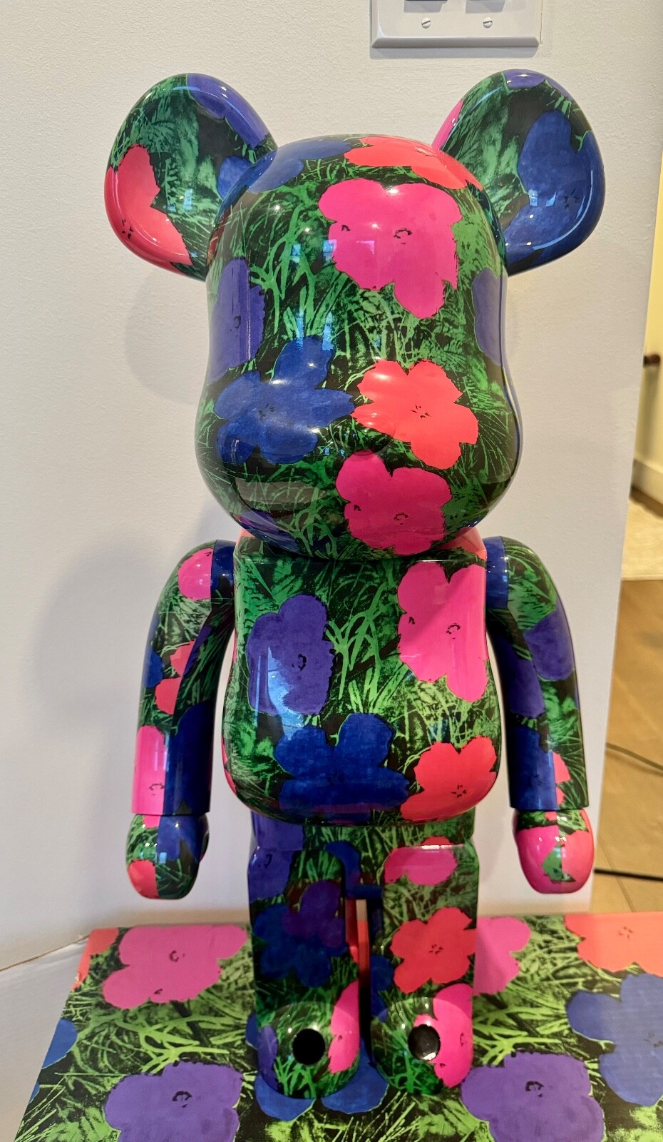 Medicom Bearbrick 1000% Andy Warhol Flowers — Standard