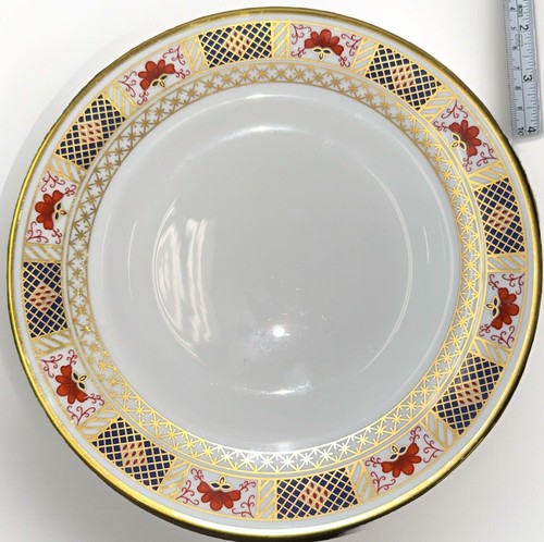 (22) ROYAL CROWN DERBY Rare OLD IMARI BORDER Dinner Plates #A1314 Free Ship A13