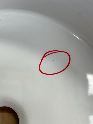 Turner Hastings Fino Round 382 Above Counter Basin - Gloss White (Lot 395) - Picture 2 of 6