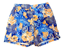 Columbia PFG Tamiami Trail Shorts Size S Floral Pull On Pockets 5" Swim Outdoor