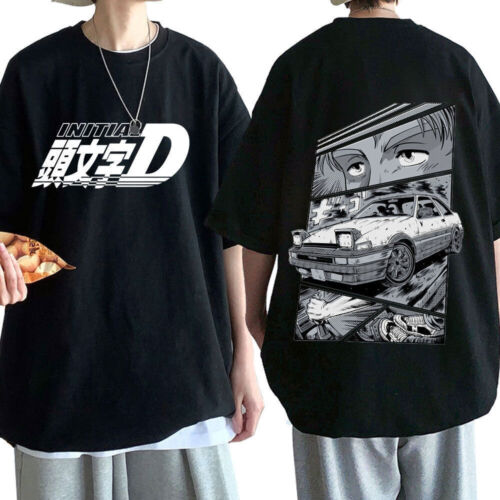 Initial D Drift Ae86 T-shirts Anime Unisex Men Women Cosplay Gifts Tees Summer# - Picture 10 of 11