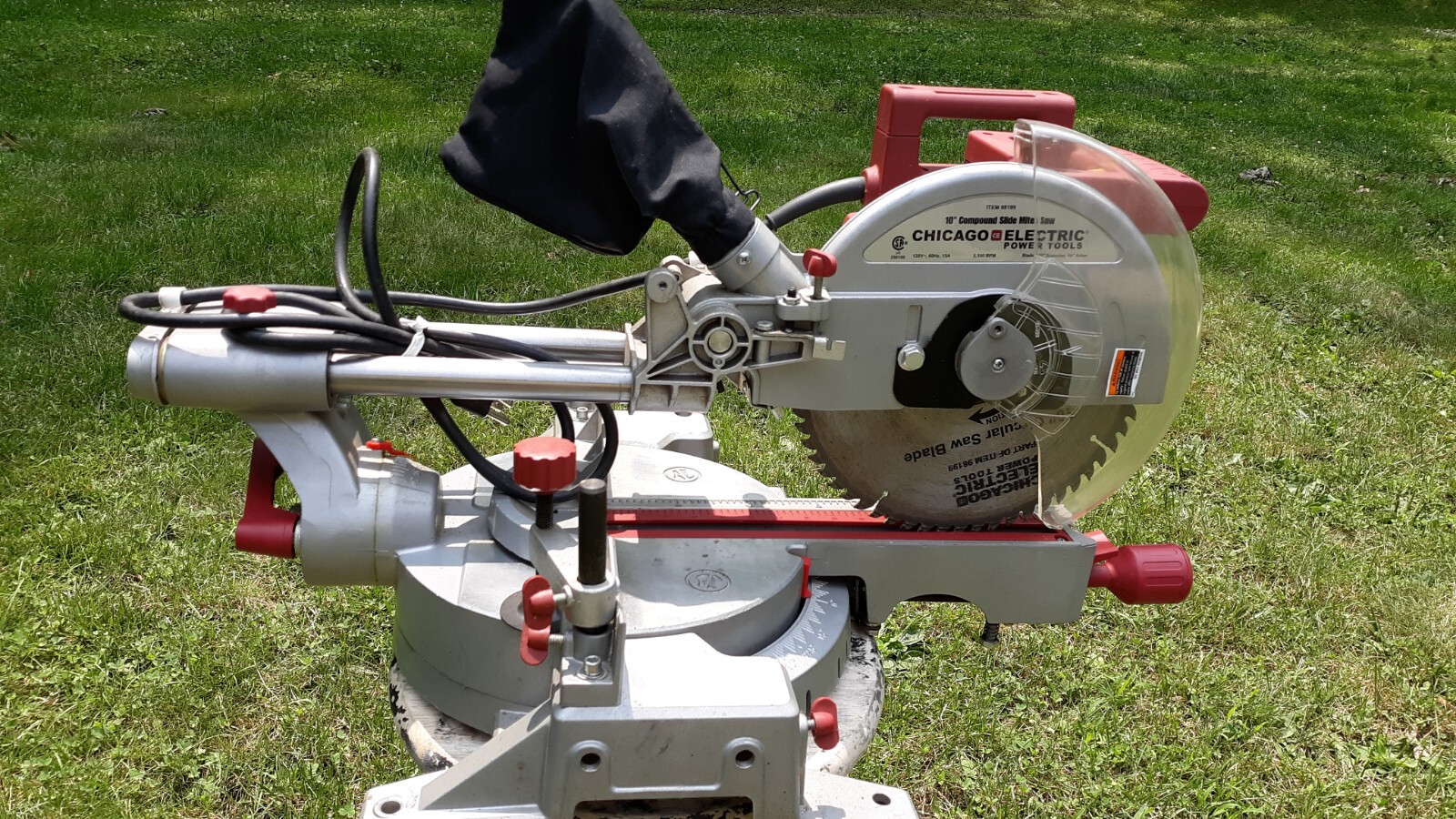 10" Compund Slide Miter Saw Chicago Electric Power Tools Very little