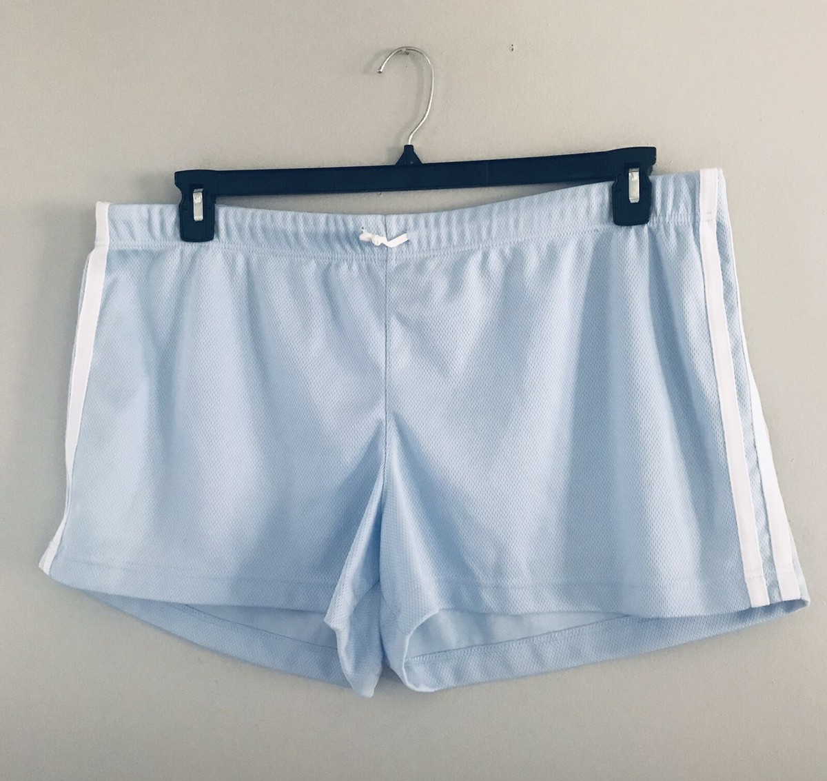 Zena Sport Woman Blue Running Athletic Workout Shorts Plus Size