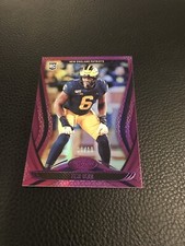 2020 Panini Certified JOSH UCHE Michigan Wolverines Purple Parallel 4/10 PATS RC