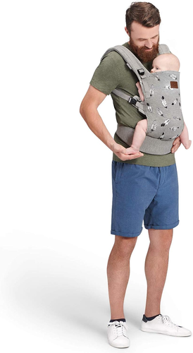 Kinderkraft Marsupio Ergonomico MILO, Leggero, Ventrale E Dorsale, Regolabile, p - Foto 6 di 12