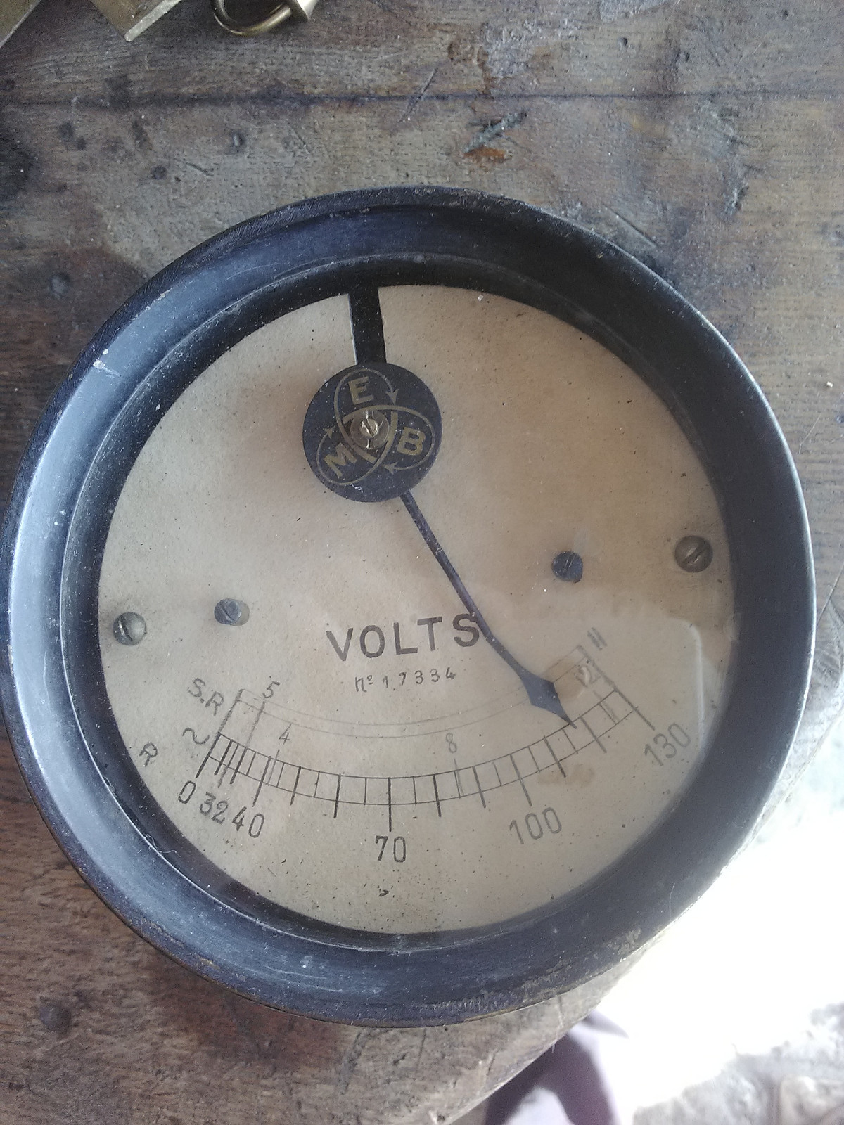 Galvanomètre Roller Smith 200µA - Cadre 100 Ohm - Diamètre 68mm - Occasion En Parfait état