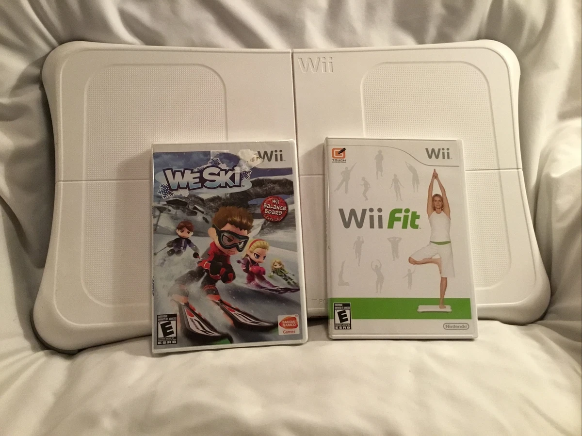 Nintendo Wii Fit Balance Board With Wii Fit We Ski Games
