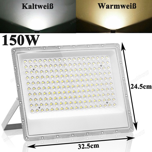 30-200W LED Fluter Strahler Scheinwerfer Baustrahler Außenleuchten Außenstrahler - Bild 14 von 17