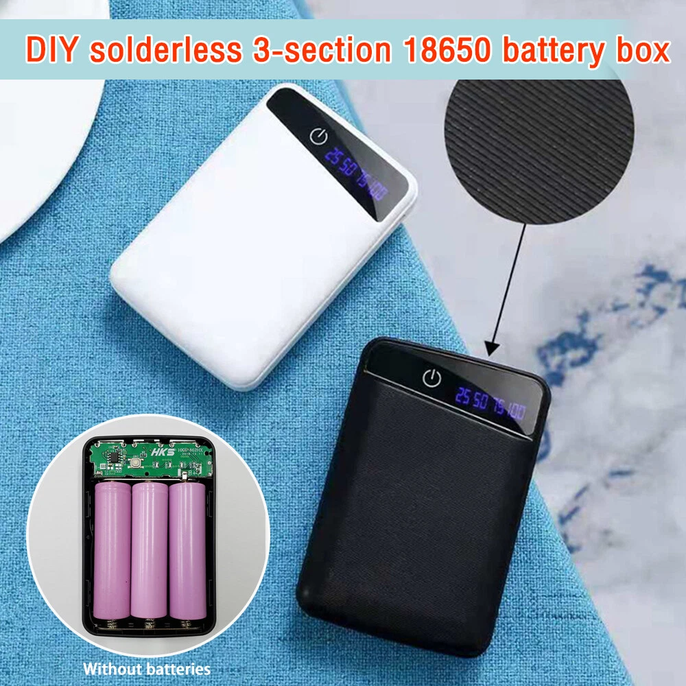 Power Bank Case For 3 USB 3* 18650 Battery Charger Box with Digital LCD Display
