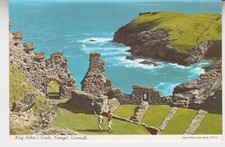 King Arthur's Castle, Tintagel, Cornwall England. By John Hinde. Vintage