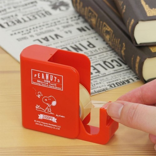 Neu PEANUTS Snoopy Buchstil Klebebandspender - rot - Bild 4 von 5