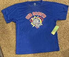 Boy Scouts Wolf Youth XL Blue Performance T-Shirt Official BSA New w/Tags NWT