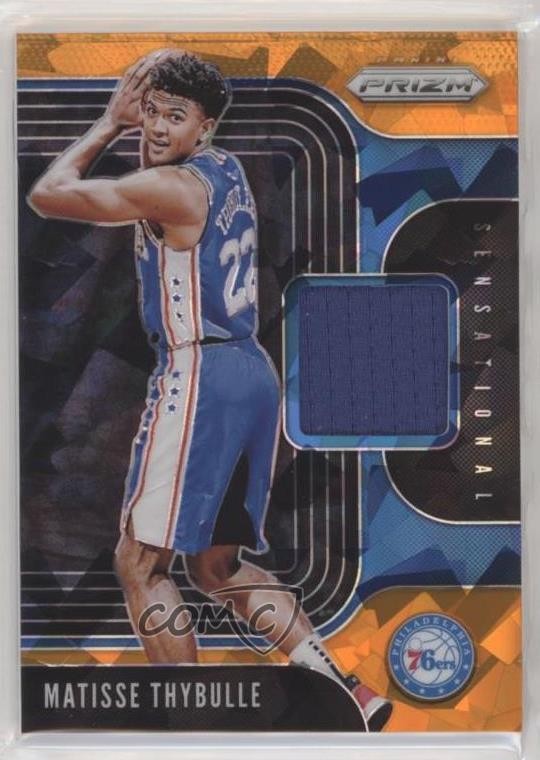 2019 Prizm Sensational Swatches Jersey Orange Ice Matisse Thybulle Rookie RC 7zf
