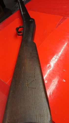 springfield - 1873 - 45-70 trapddor - sporter wood stock.