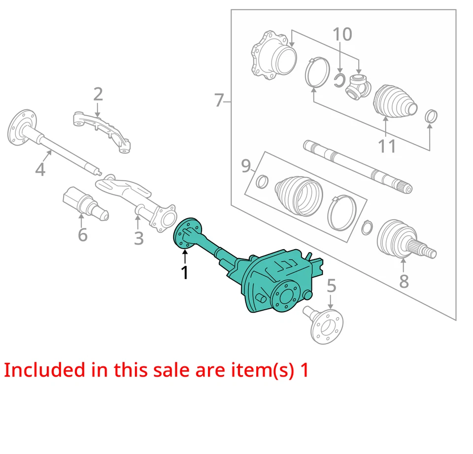 Eje delantero Carrier relación 3,23 Opt GU5 compatible con 15-20 ESCALADE 643396 Foto 3 de 4
