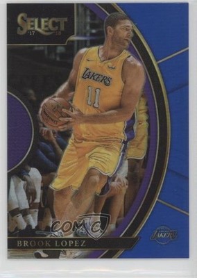 2017-18 Panini Select Concourse Blue Prizm 48/299 Brook Lopez #77 y8h