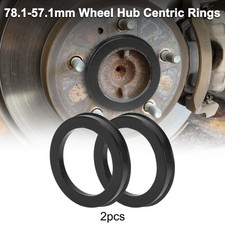 AD 78,1mm bis ID 57,1mm Auto Radnaben Zentrierringe Schwarz Kunststoff 2 Pcs