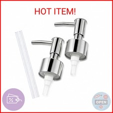 2-Pack Premium Soap Dispenser Pumps Replacement, Lotion Pump Heads for 28/400 Ta