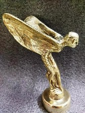 Hood Ornament Brass Fits Rolls Royce Spirit Of Ecstasy Phantom Car Bonnet Mascot