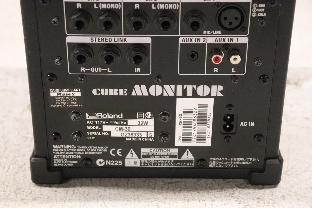 Roland CM-30 CUBE 30W 6.5 inch 2-way Portable Active Monitor | eBay