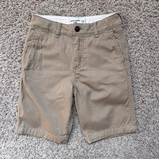 abercrombie kids 11/12 shorts boy chino khaki EUC 11 12