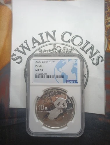 2020 S NGC MS69 CHINA PANDA 10Y EF101