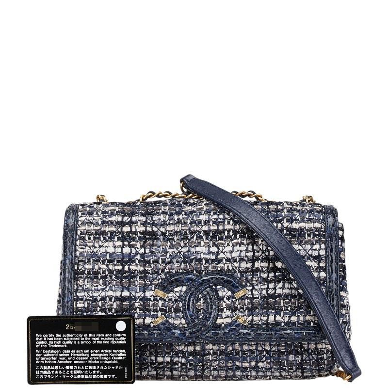 Chanel CC Filigree Coco Mark Python Embossed Chai… - image 7
