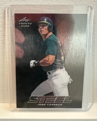 2023 Leaf Trinity Steel Jose Canseco Starburst #S-40  A's