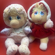 VTG 1984 Miss Piggy Baby Muppet Babies Hasbro Henson Plush Pampers