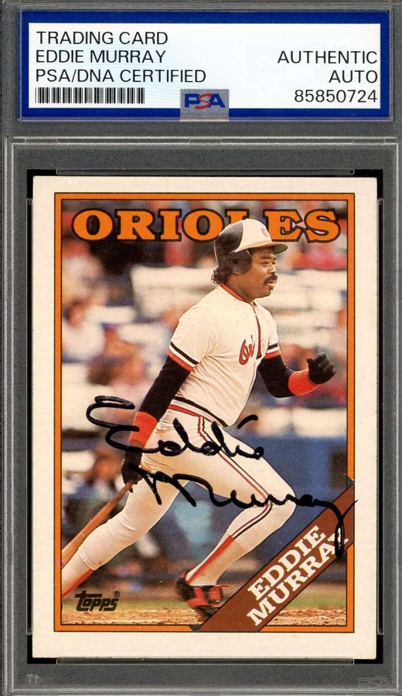 Eddie Murray #495 Baseball Cards 1988 Topps trading card — raw and PSA graded price guide