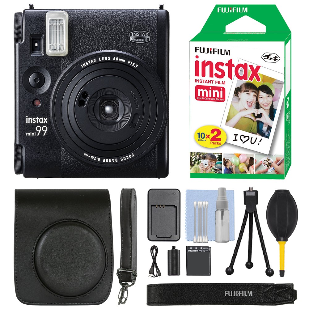 Fujifilm Instax Mini 99 Fuji Instant Film Camera Black + 20 Film