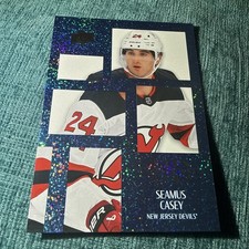 2024-25 Upper Deck #P40 - Seamus Casey - Portraits - Speckled Parallel - Devils