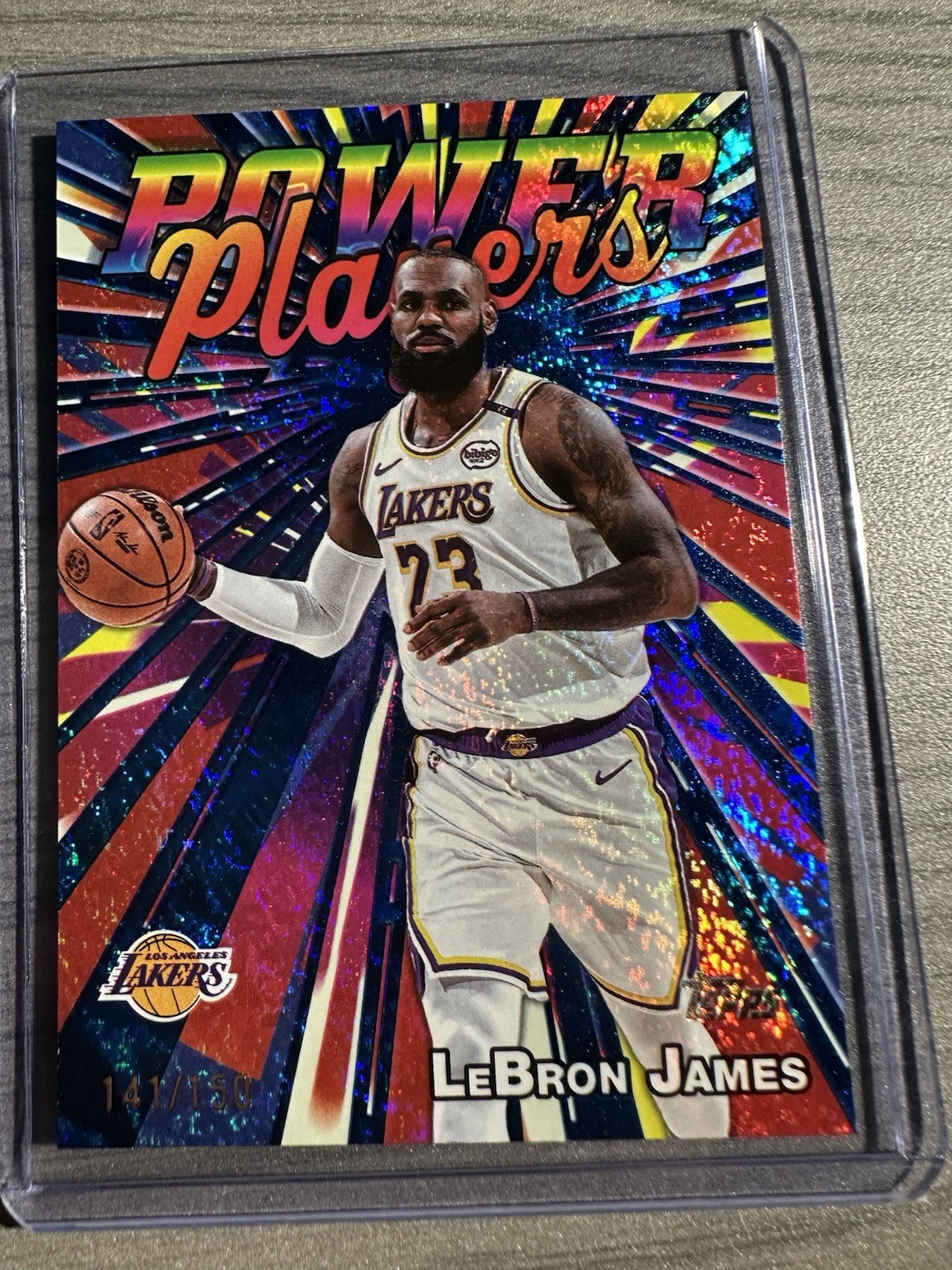 2025-26 Topps Basketball LeBron James Power Players Blue Foil Parallel /150 PP-7