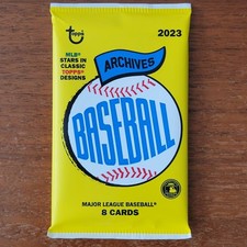 2023 TOPPS ARCHIVES BASEBALL Retail Blaster Pack-(1) 8 Card MLB Baseball Pack 