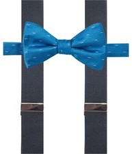 Alfani Mens Bow Tie Medium Suspenders